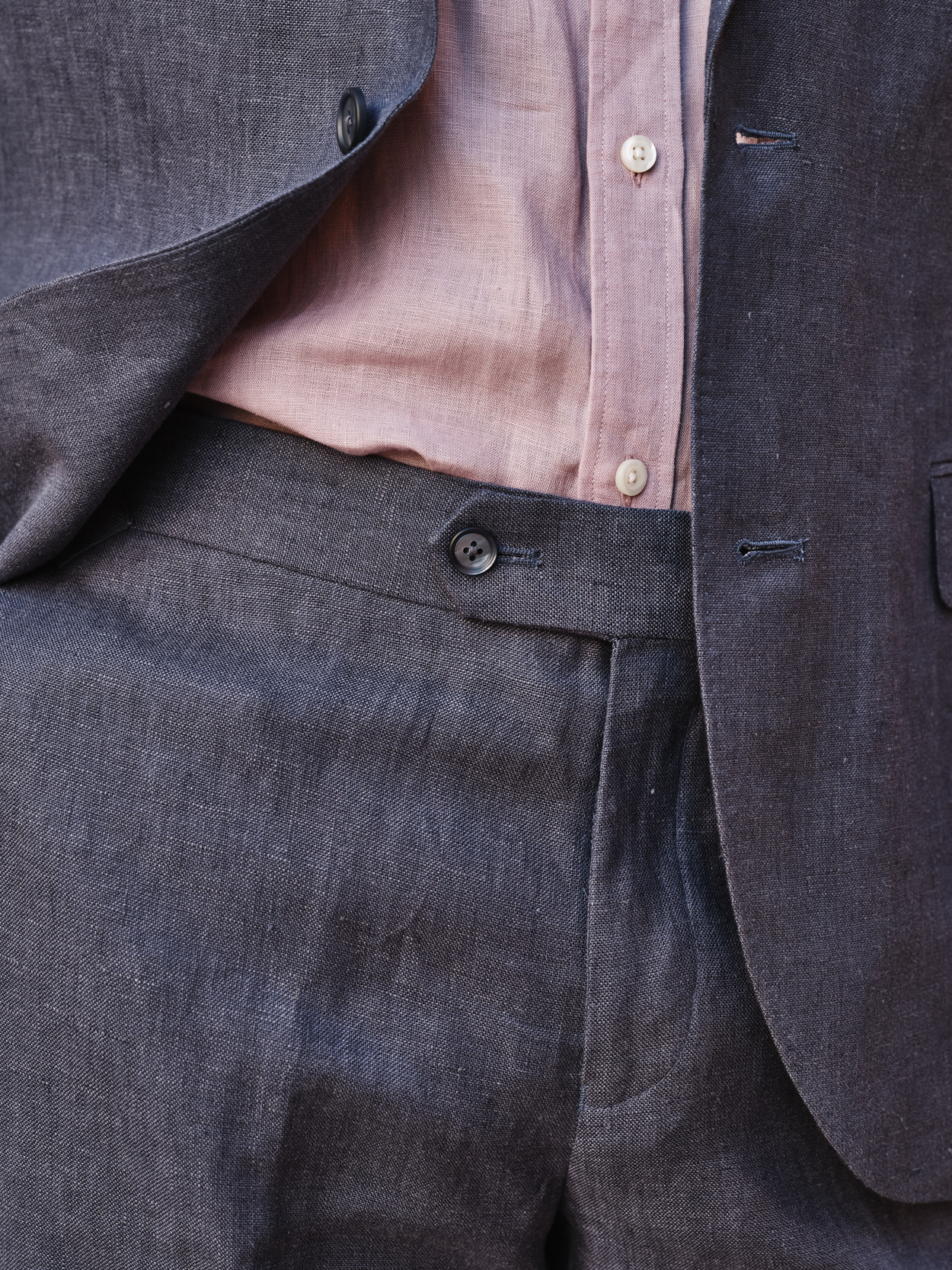 Image number 5 for product Blue Linen Suit