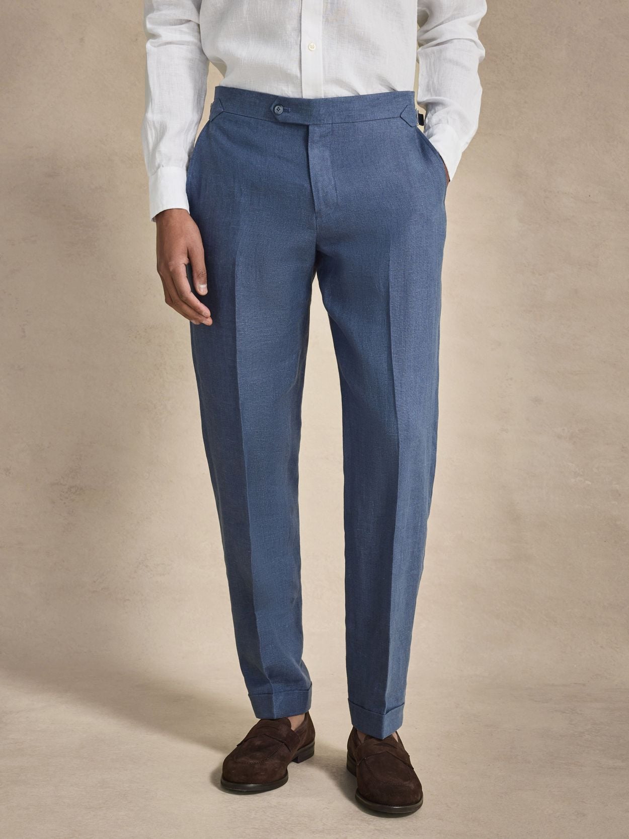 Image number 5 for product Blauer Leinenanzug