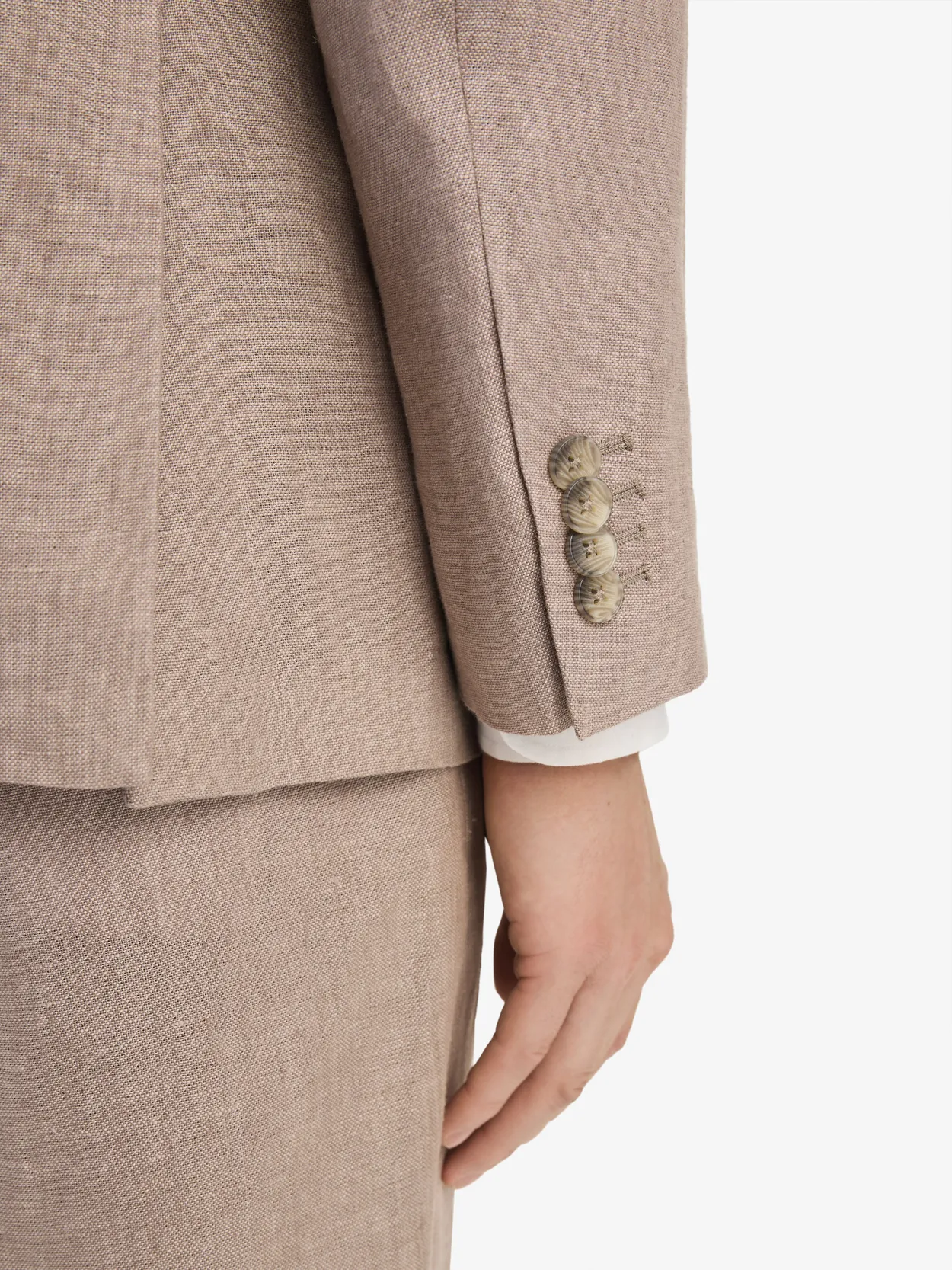 Image number 5 for product Beige Linen Suit