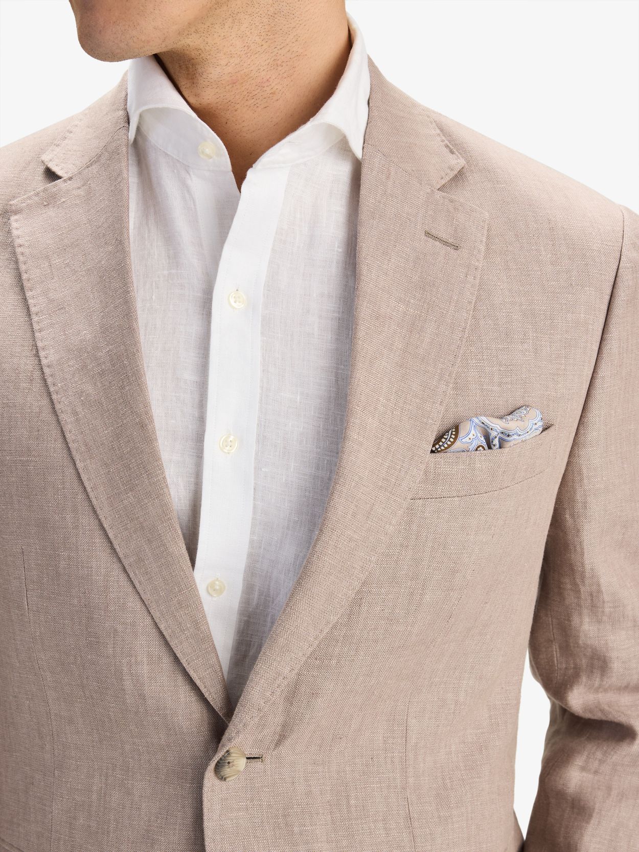 Image number 3 for product Beige Linen Suit