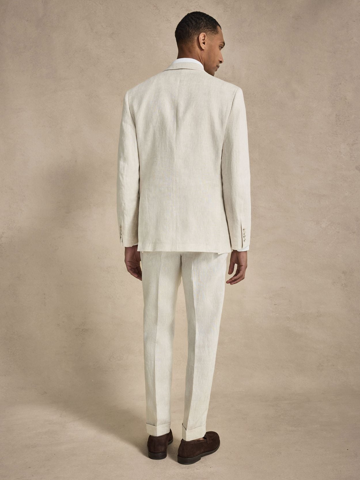 Image number 5 for product Zand Dubbel Geplooid Linnen Pak