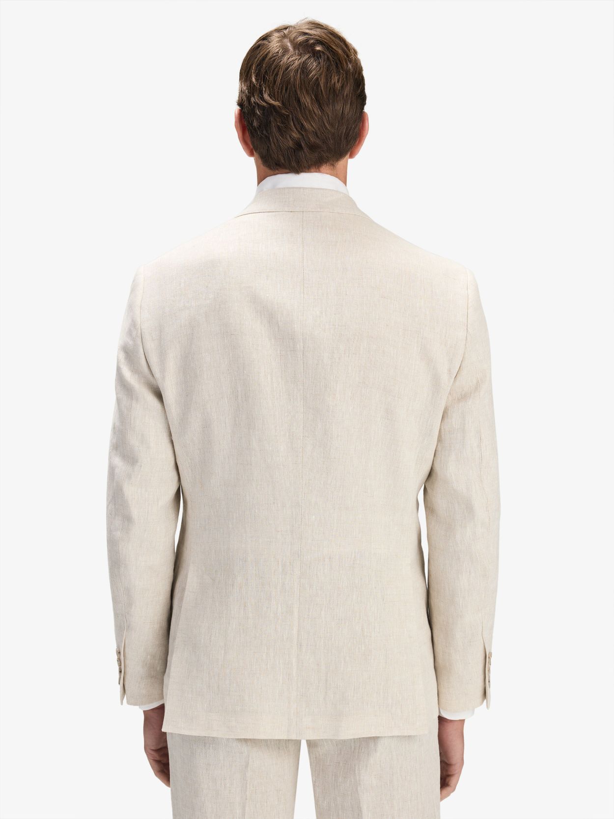 Image number 6 for product Sand Double Breasted Linen Suit