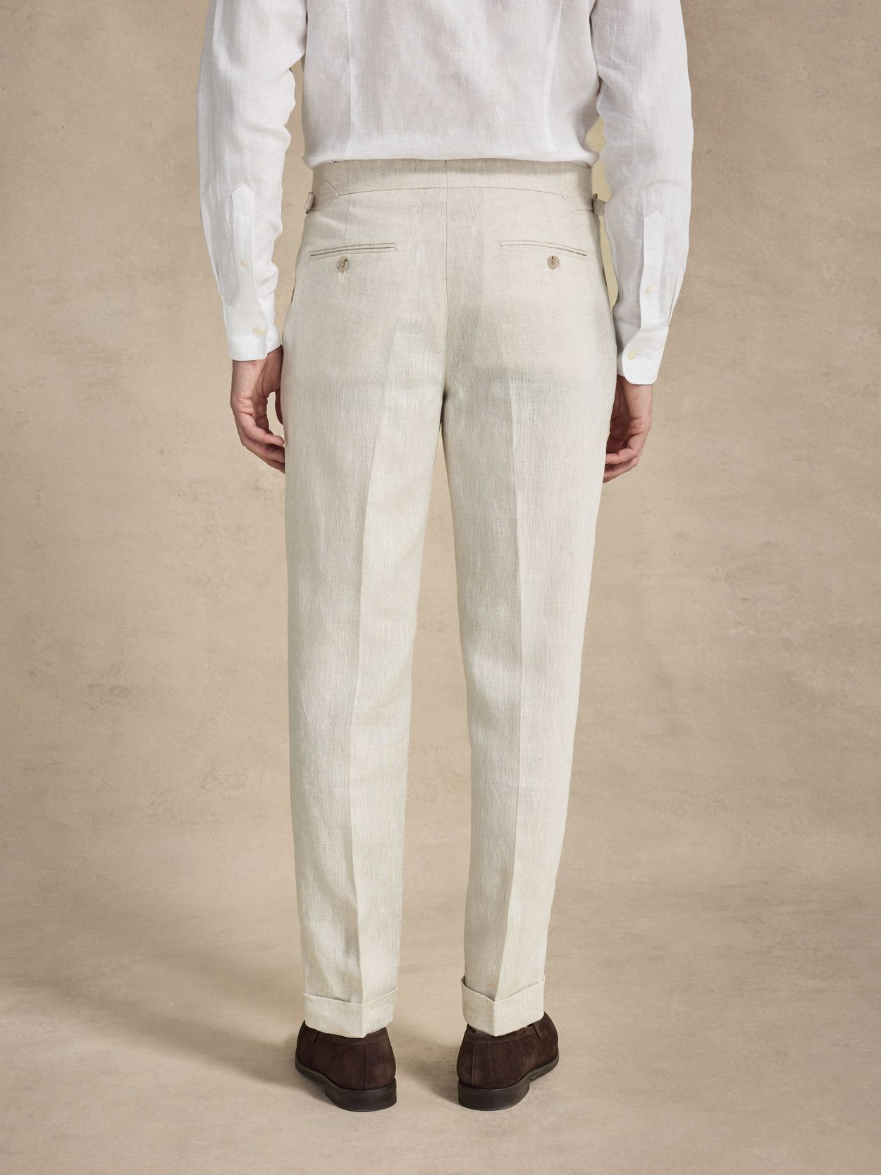 Image number 7 for product Sand Dobbelt Radet Hør Jakkesæt