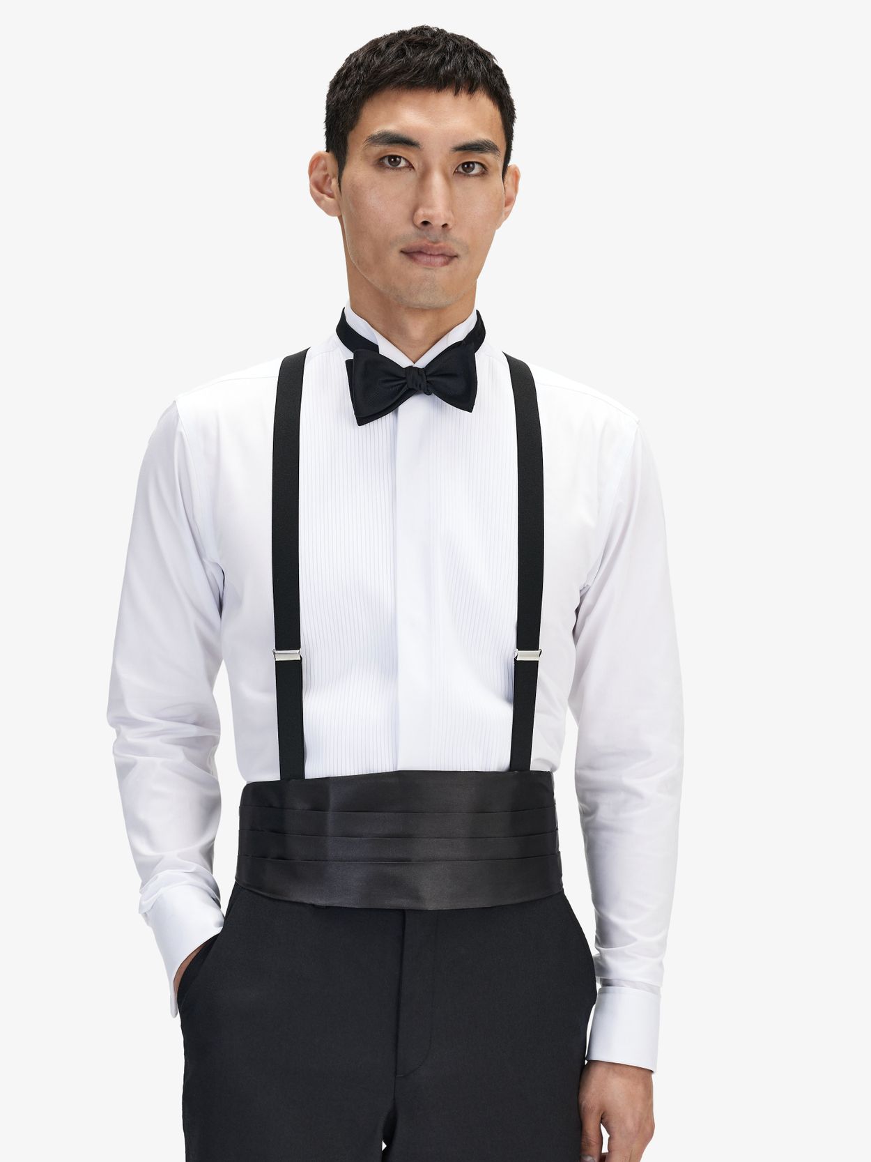 Tuxedo hotsell shirt suspenders