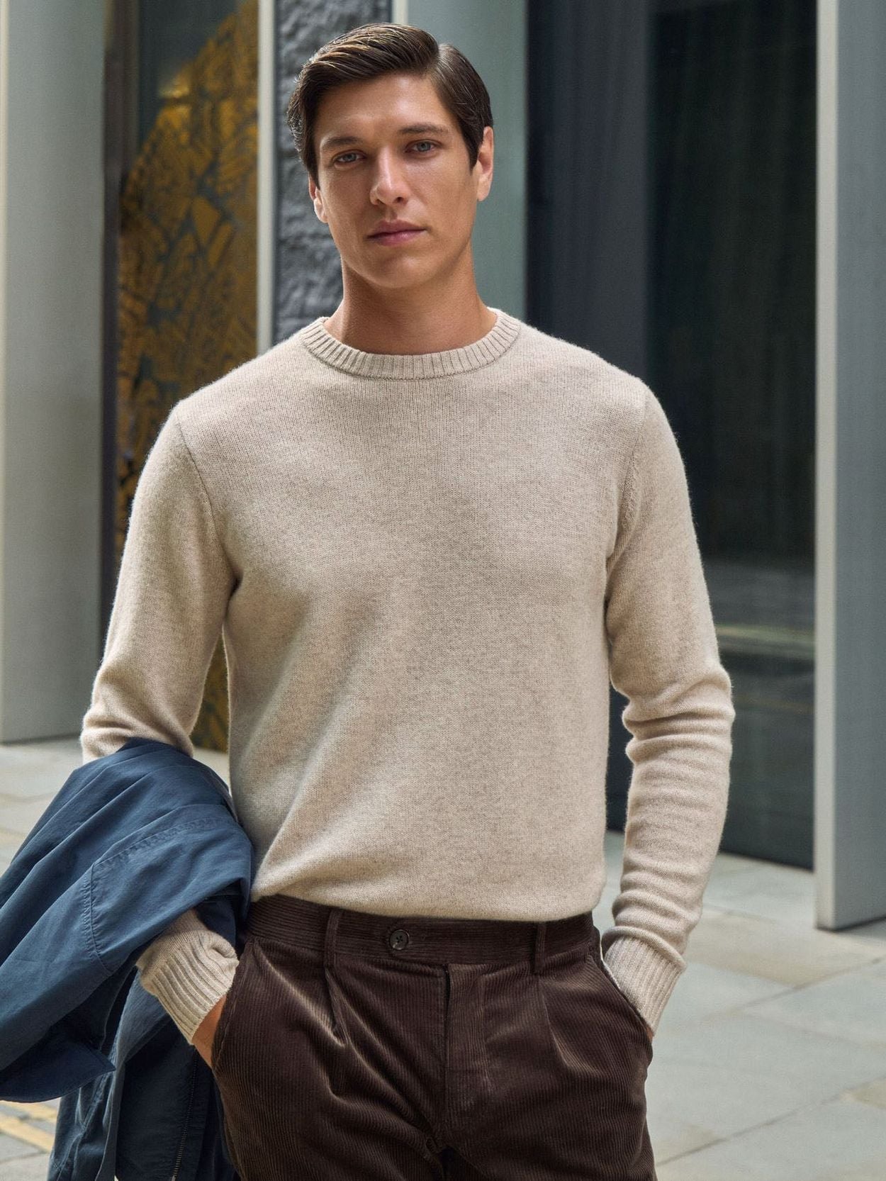 Beige Sweater - Wool Cashmere - Buy online | John Henric