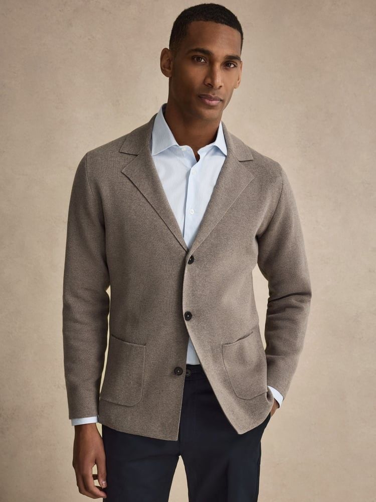 Cardigan John Fashion En Maille Laine Bronzée - Femme Taille L