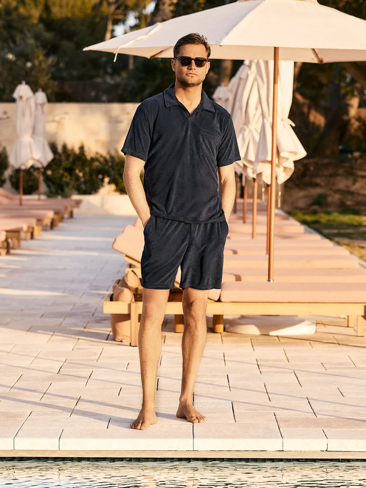 Image number 1 for product Marinblått Terryset
