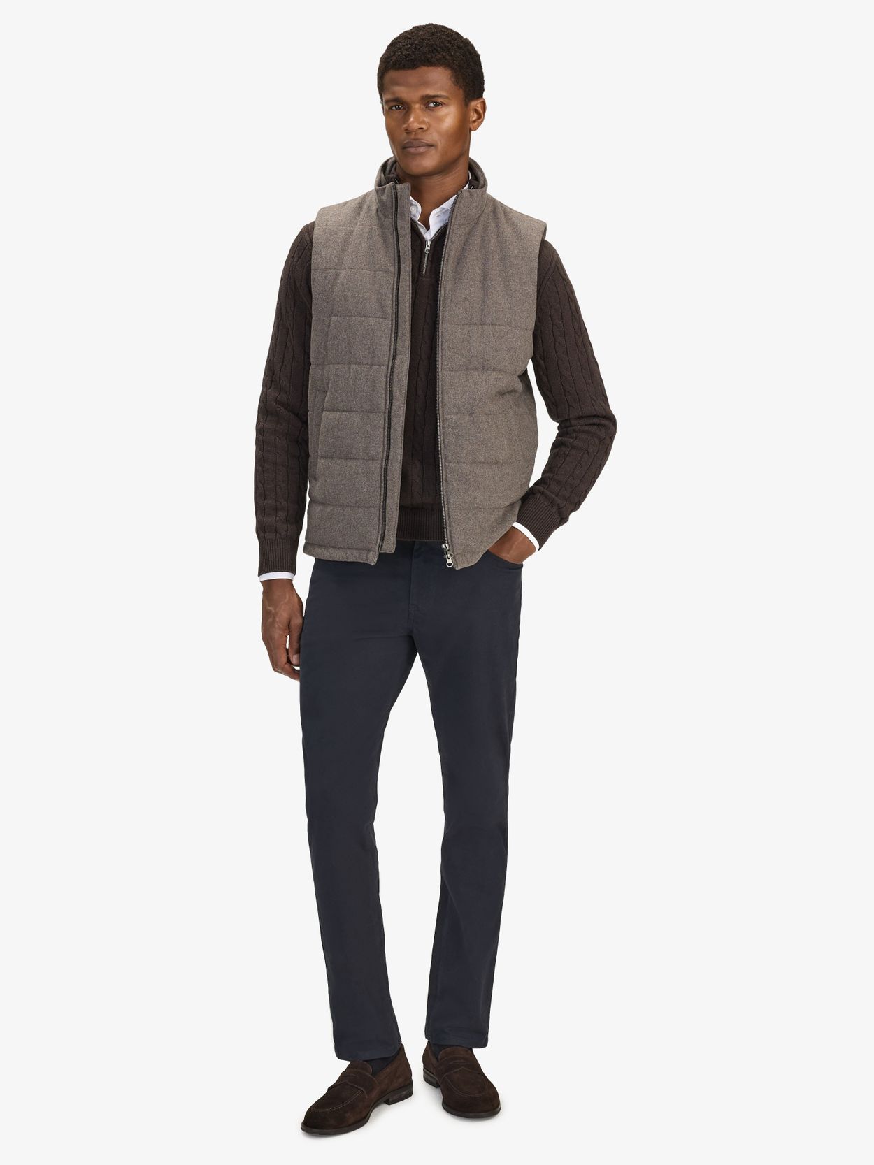 Men's Flannel Zip Vest - Buy online | John Henric