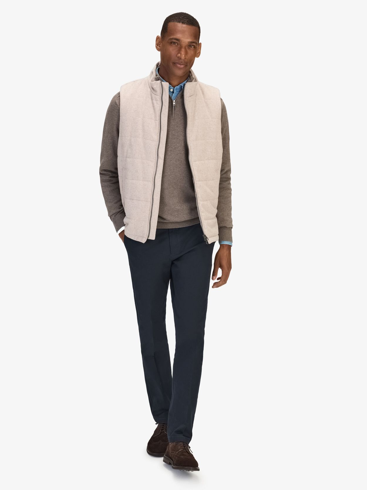 Men's Flannel Zip Vest - Buy online | John Henric