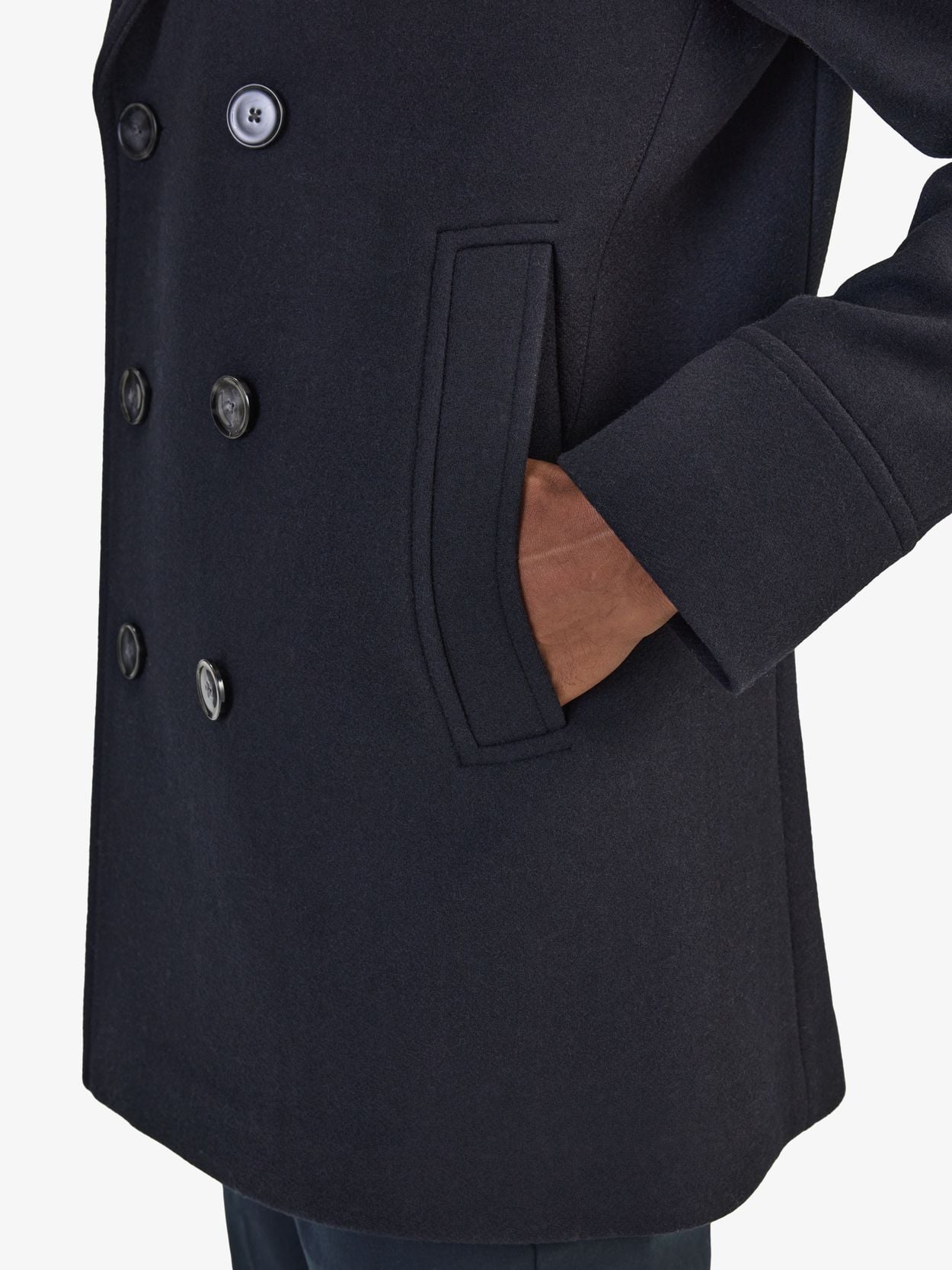 HUM VENT NAVISLINEN PEA COAT NAVY サイズ2 Men's Navy blue Regular