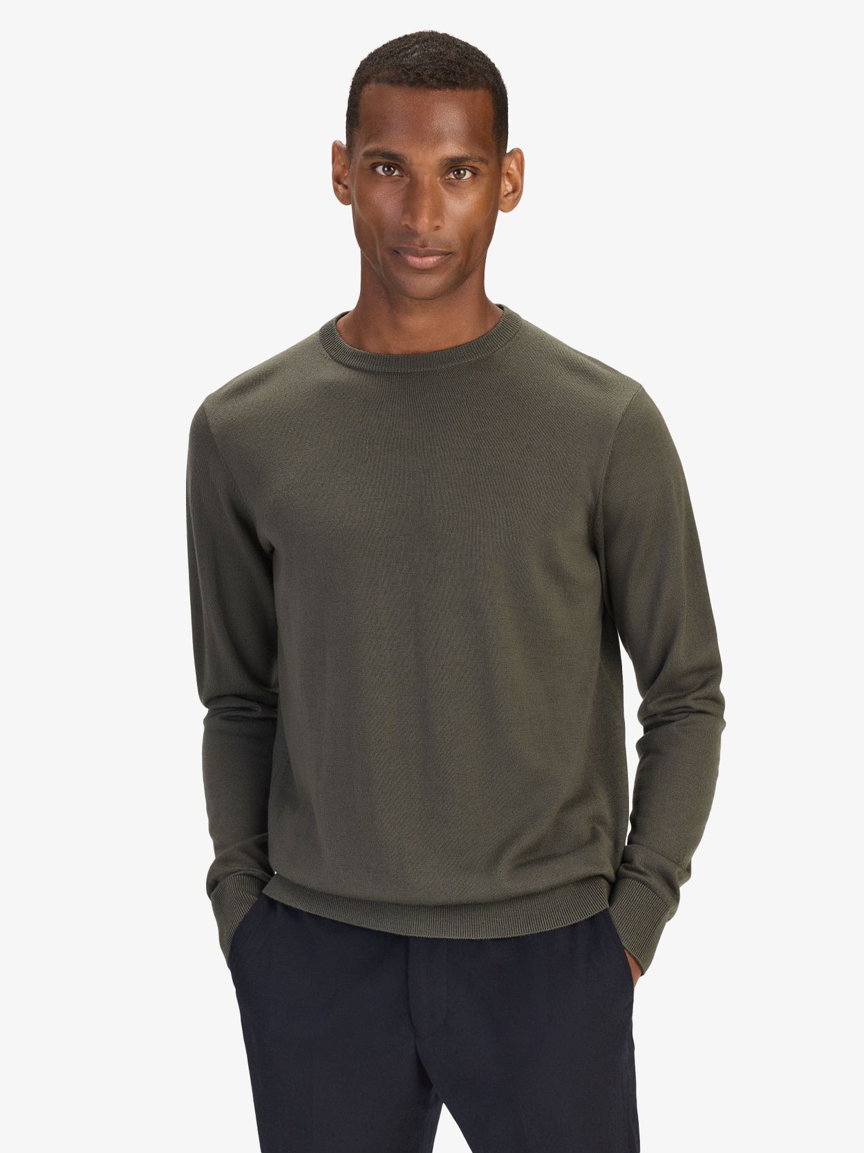 Merinowolle Rundhals-Pullover Online kaufen John Henric