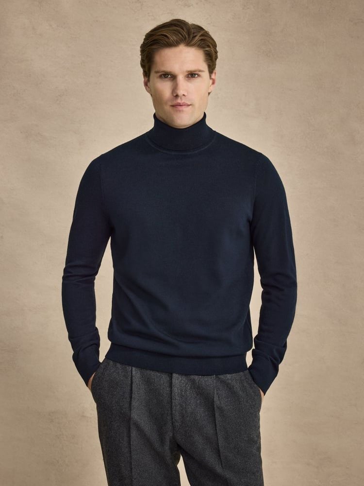 Navy Blue Turtleneck