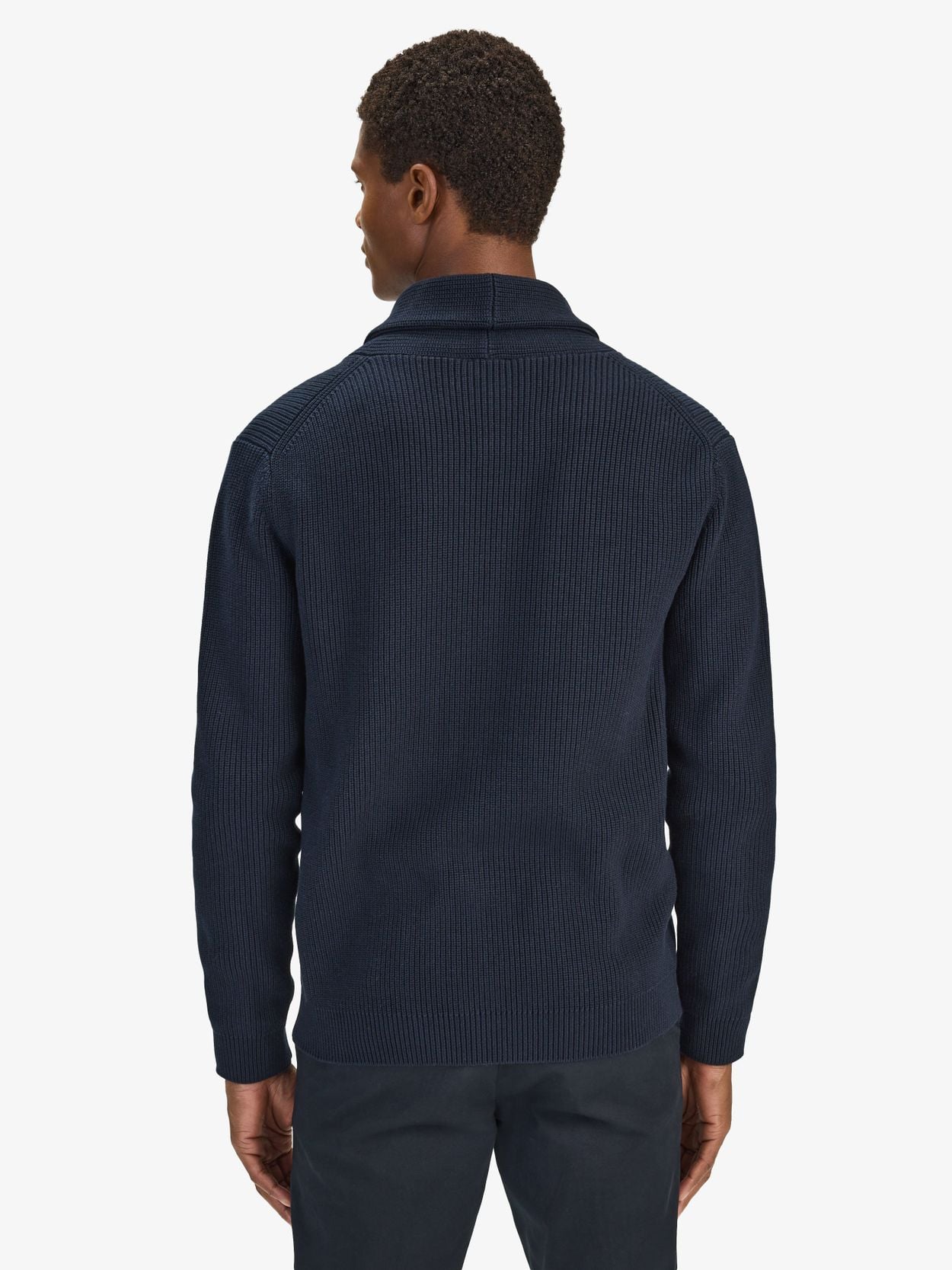 Navy Blue Cardigan - Cotton - Buy online | John Henric