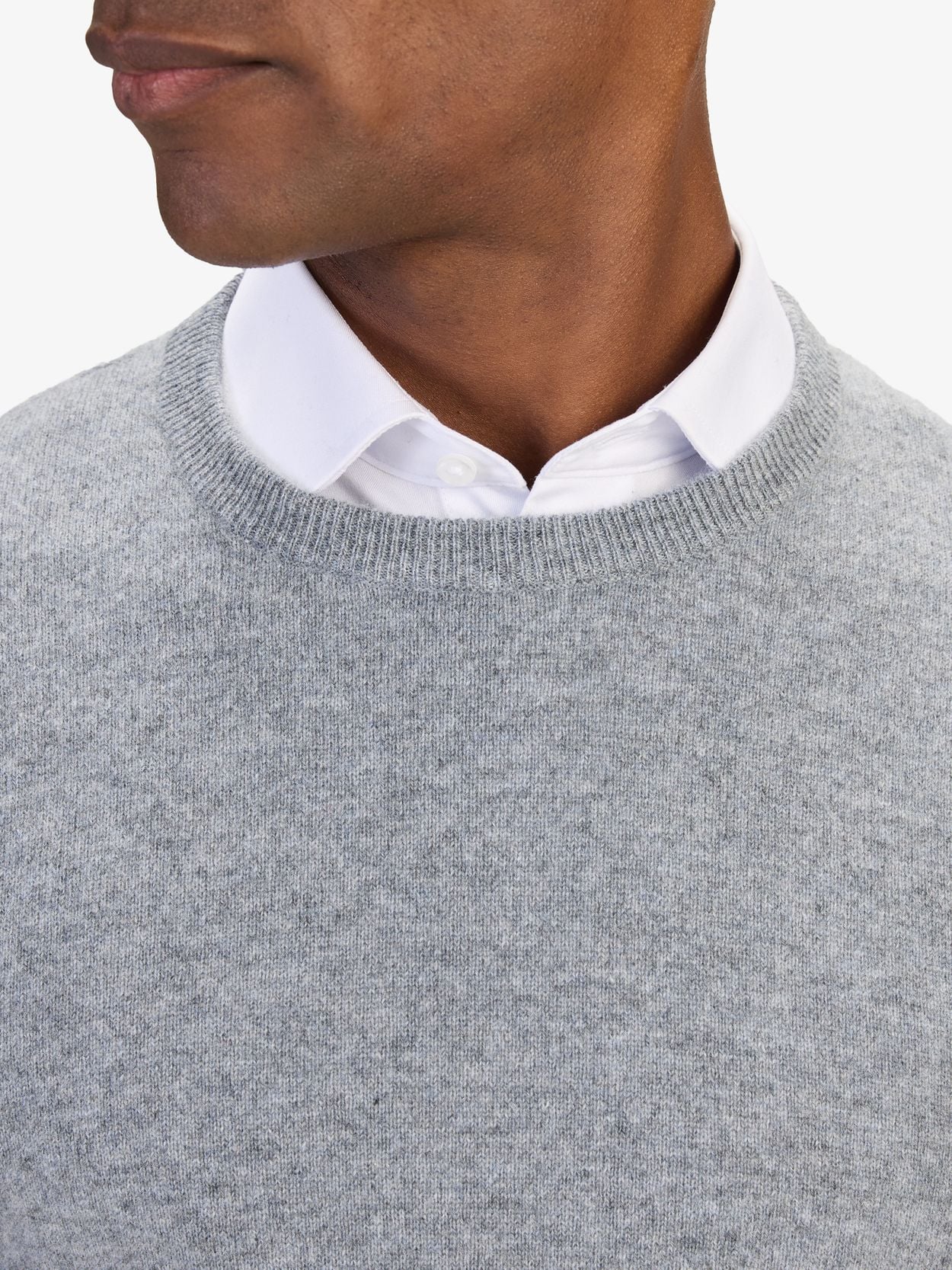 John Henric - Grey Cashmere Sweater - XL