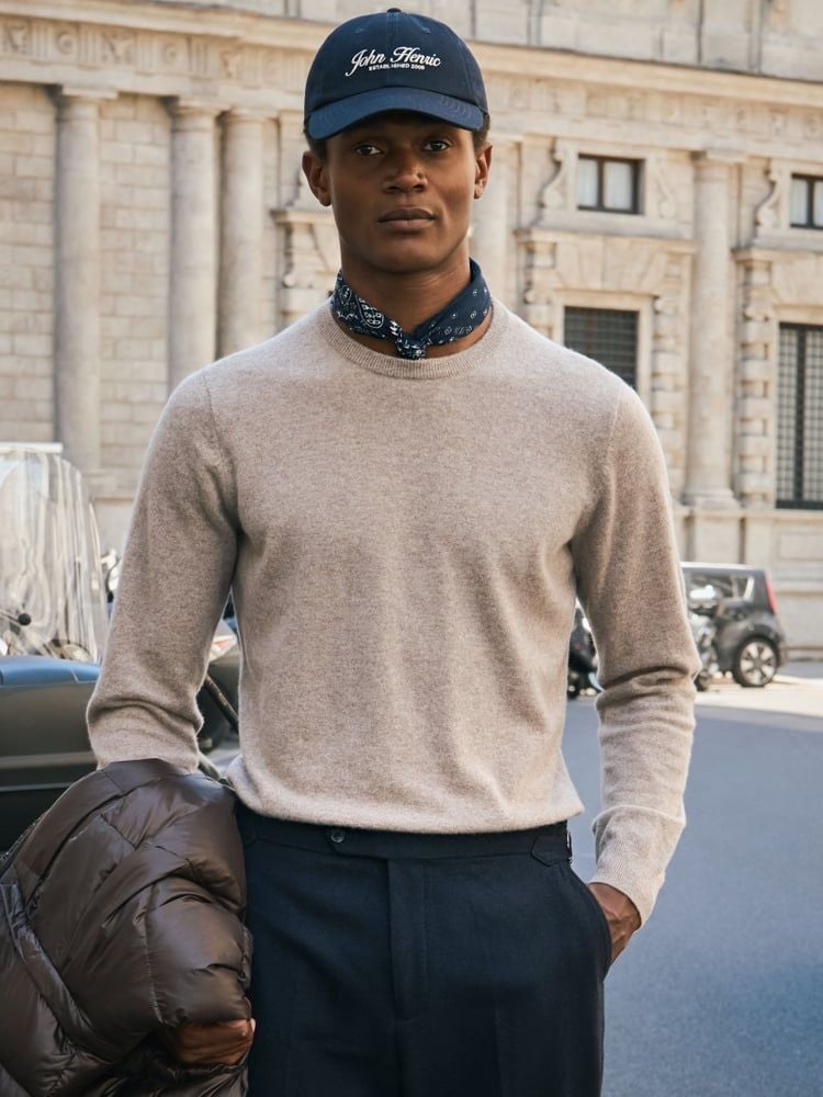 Beige Cashmere Sweater