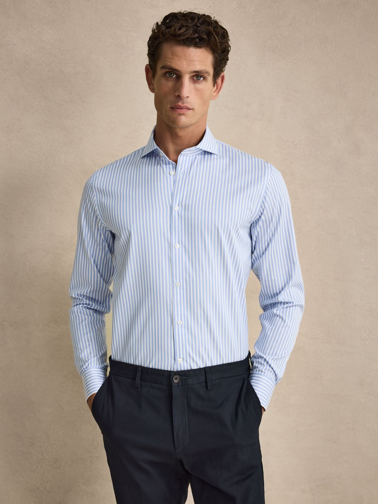 green emerald velvet dress Hdhdeueh Men Long Sleeve Striped Dress Shirt Slim Fit Casual Button Down  Cotton Shirts at Amazon Men's Clothing store main image 0