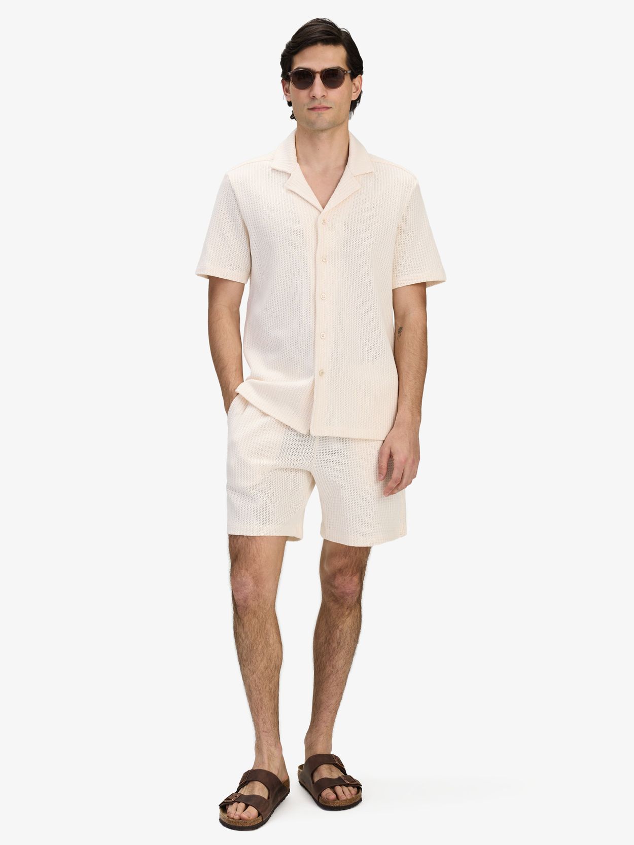 Image number 5 for product Krämvitt Casual Fit Virkat Set