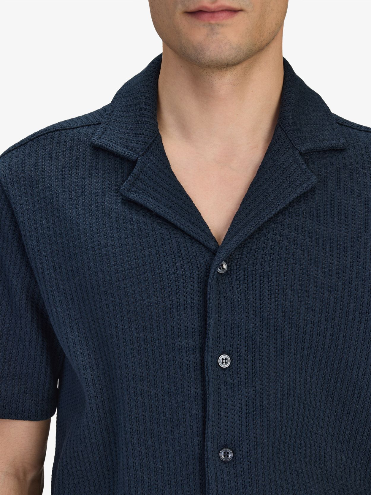 Image number 2 for product Marineblå Casual Fit Heklet-sett