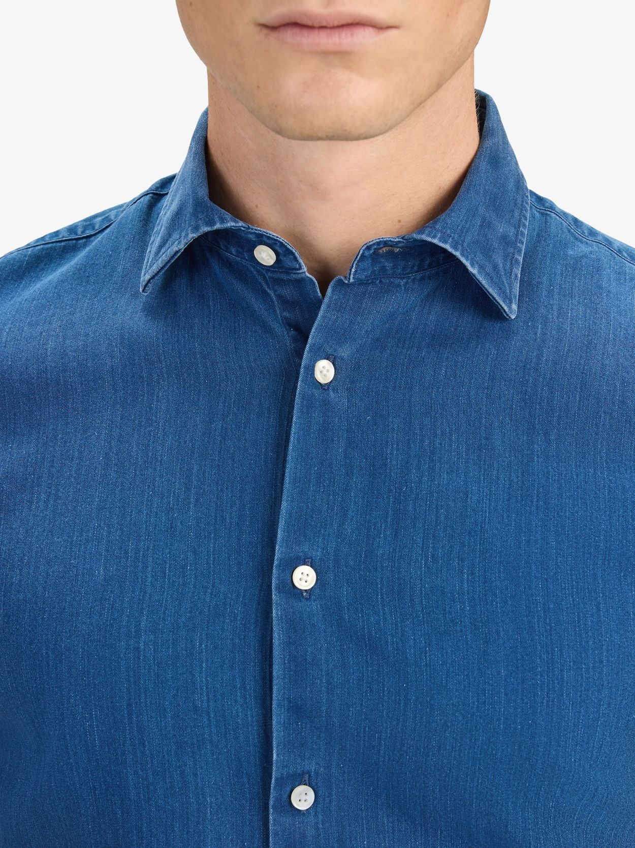 blue lace bell sleeve dress Sheldon Men's Long-Sleeve Shirt in Light Denim Blue – Buffalo Jeans main image 0