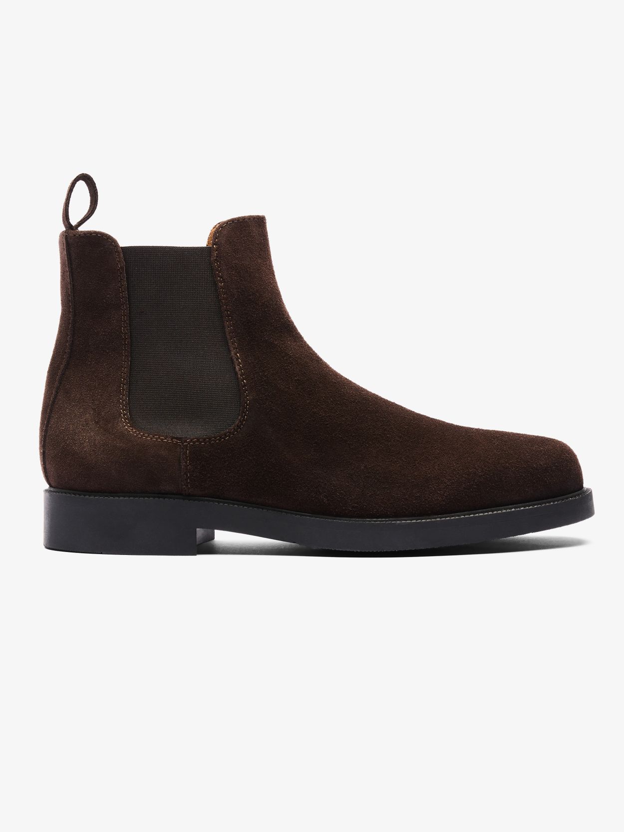 Brown Suede Chelsea Boots - Men display picture 2