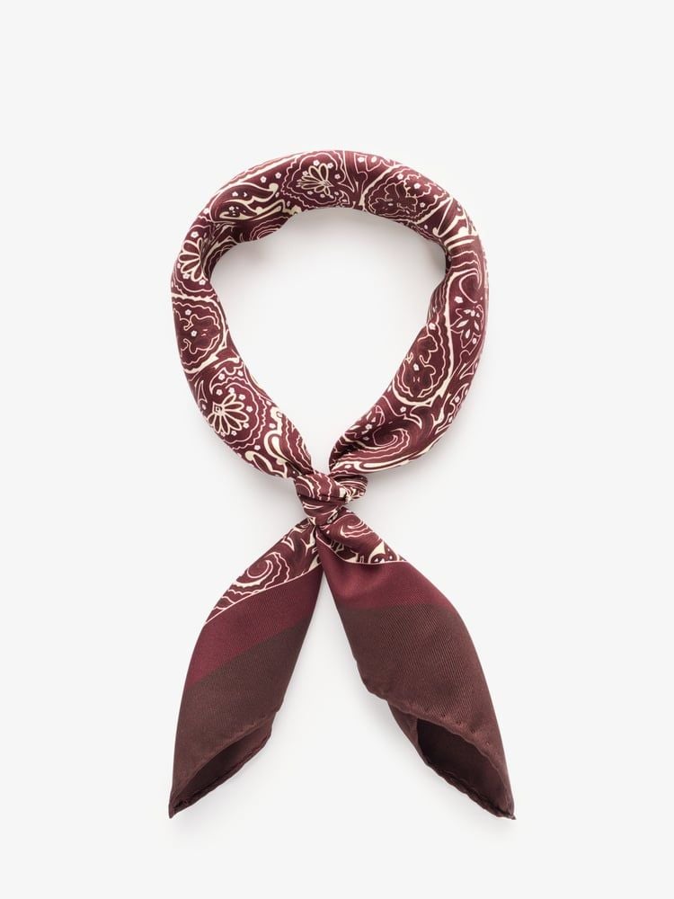 Burgundy Bandana Paisley
