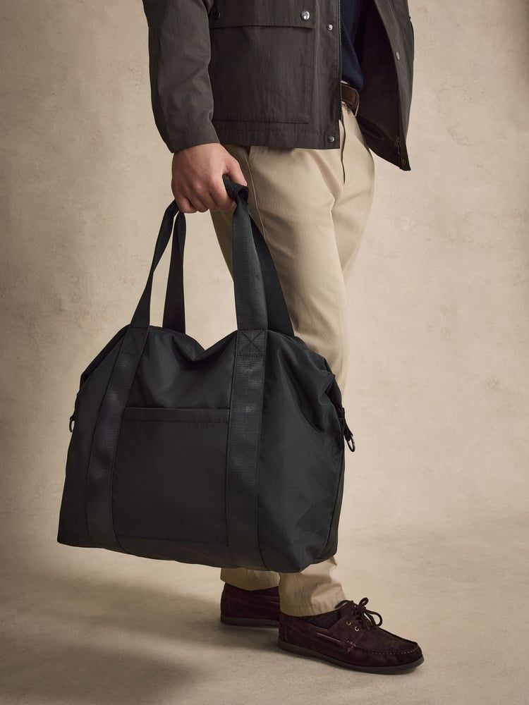 Sac De Voyage Week-end En Cuir Pour Homme - Marron, Taille Moyenne (Neuf Sans étiquette)