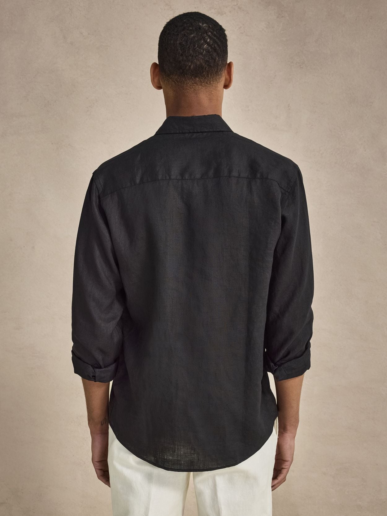 Black Linen Shirt - Linen Casual Fit - Buy online | John Henric