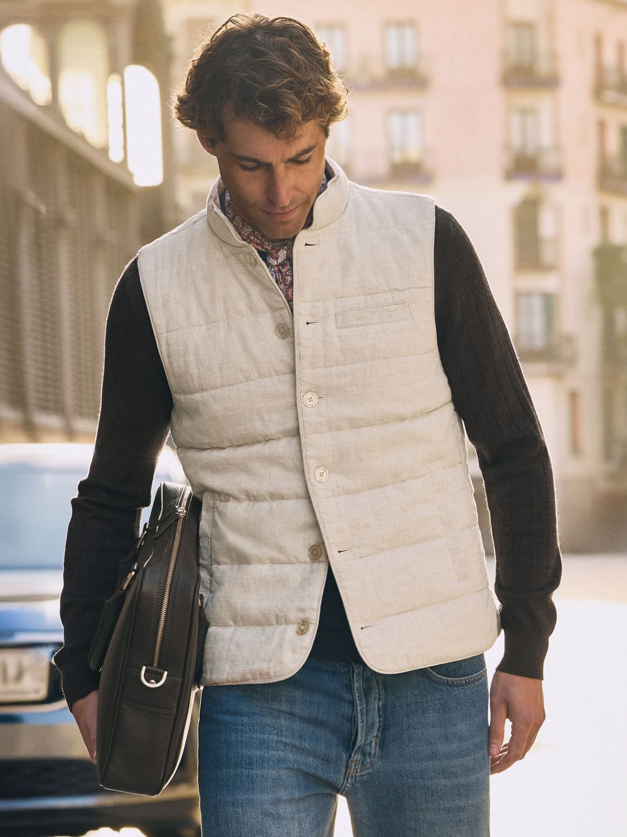 John Henrik Linen Vest