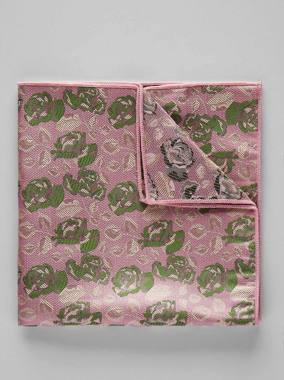 Pink Pocket Square Floral 