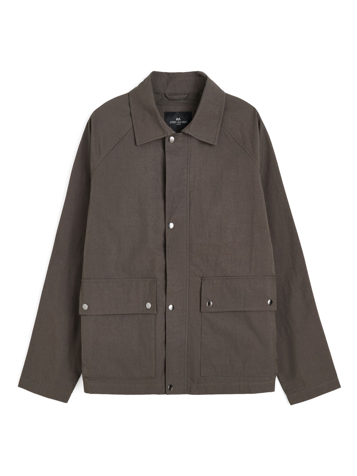 Green Short Raglan Jacket - Cotton Blend - Buy online | John Henric