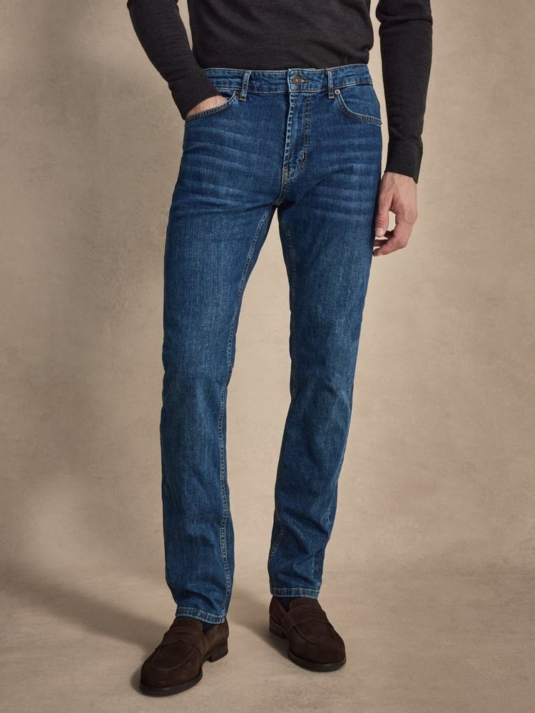 Mellemblå Jeans