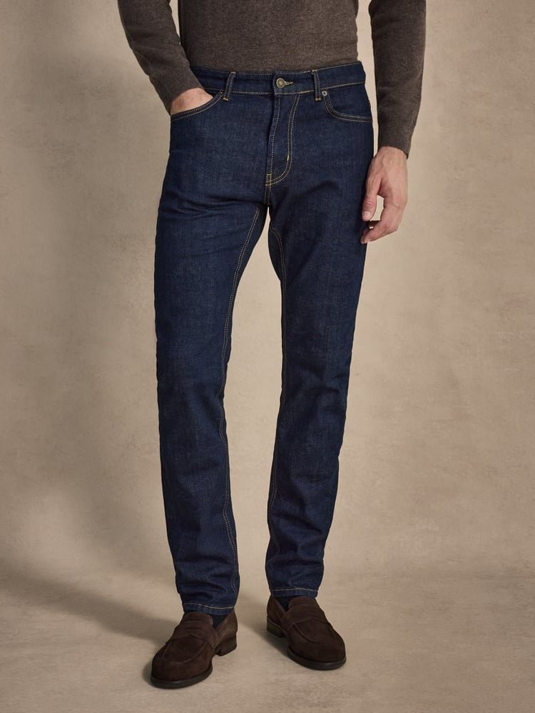 Mørkeblå Jeans