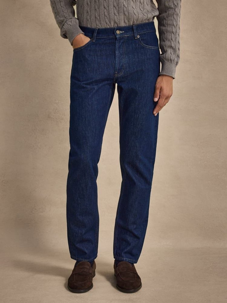 Mørkeblå Jeans