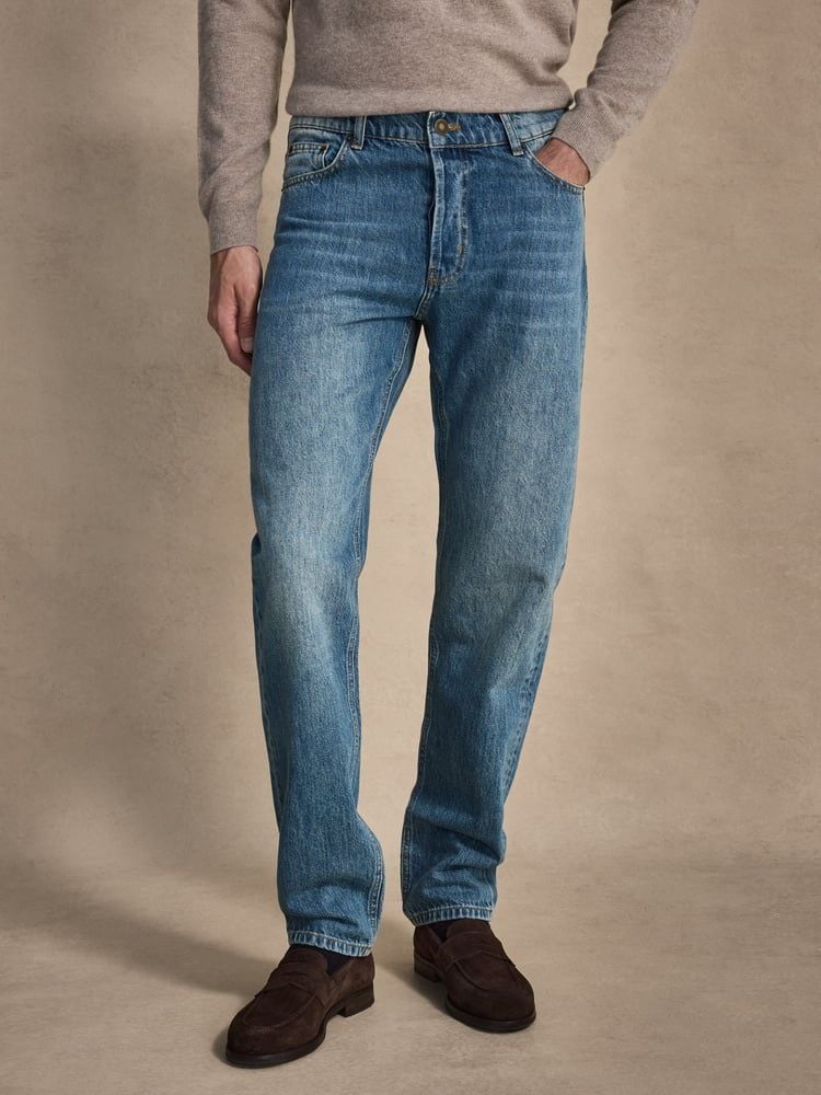 Mid Blue Jeans