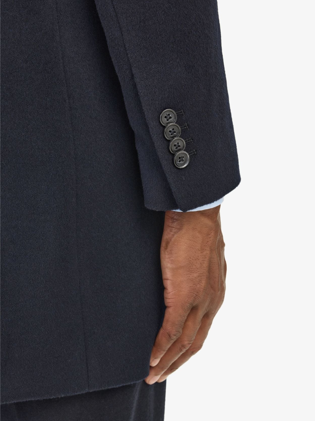 Navy Blue Coat - Wool Mix - Buy online | John Henric