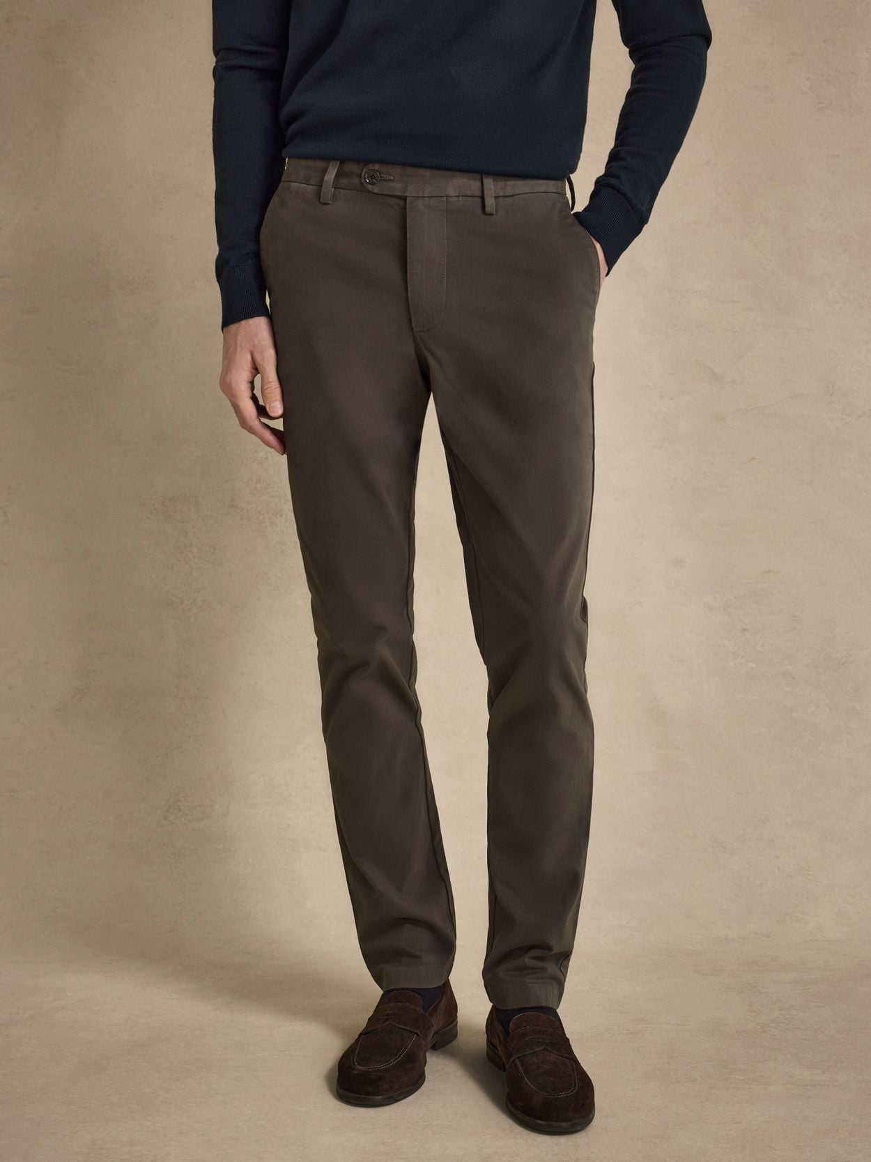 John Henric Men's Brown Chinos Size 38