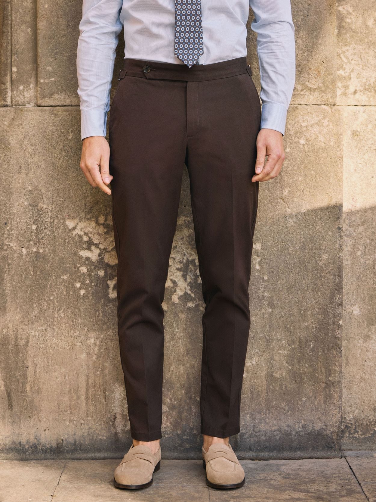 brown dress shoes with chinos Manhattan 4-way Stretch Dress Pant