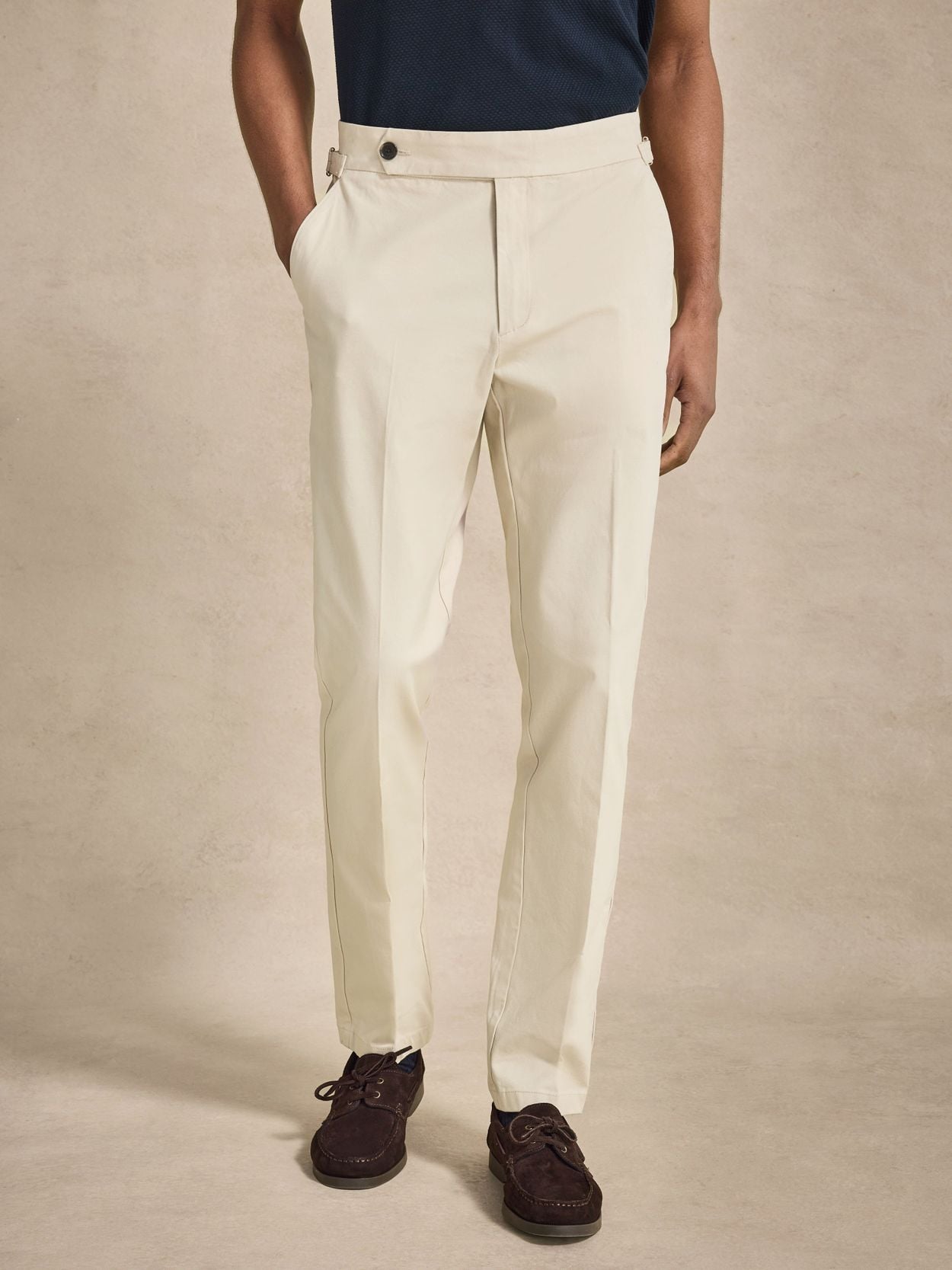 Sand Chinos Slim Fit - Cotton Stretch Slim Fit - Buy online | John