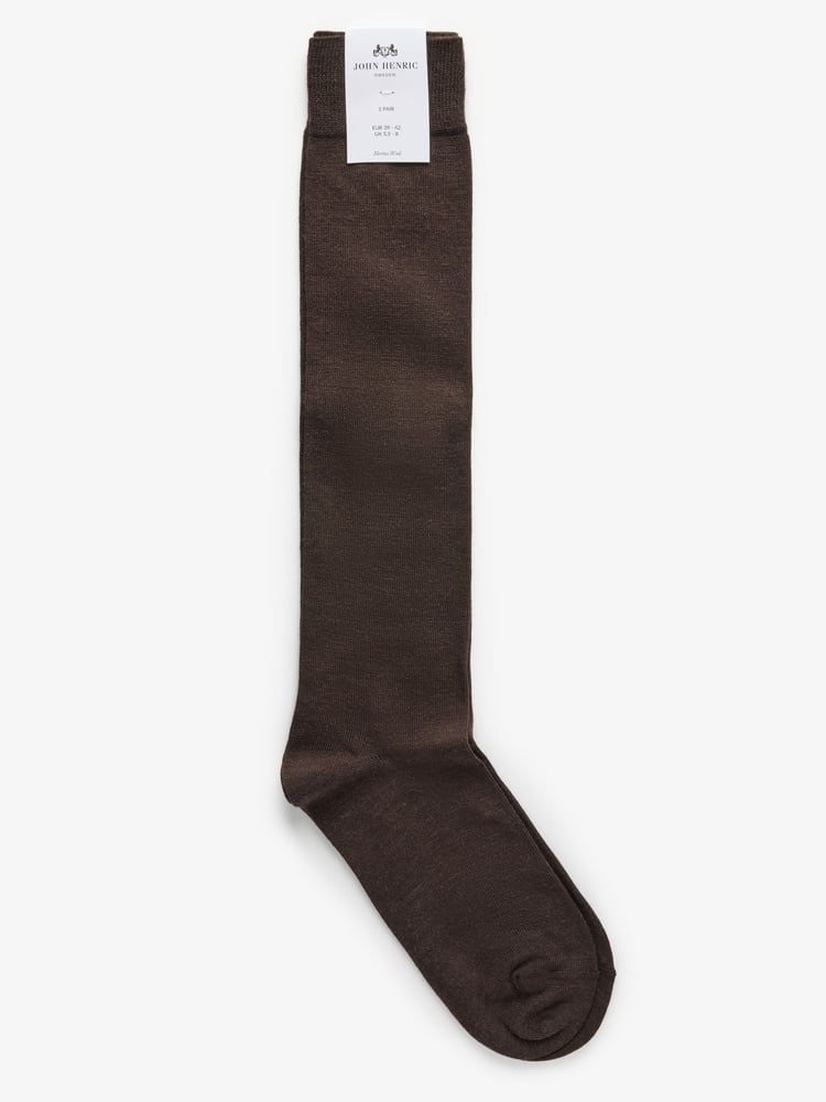 Dark Brown Long Socks