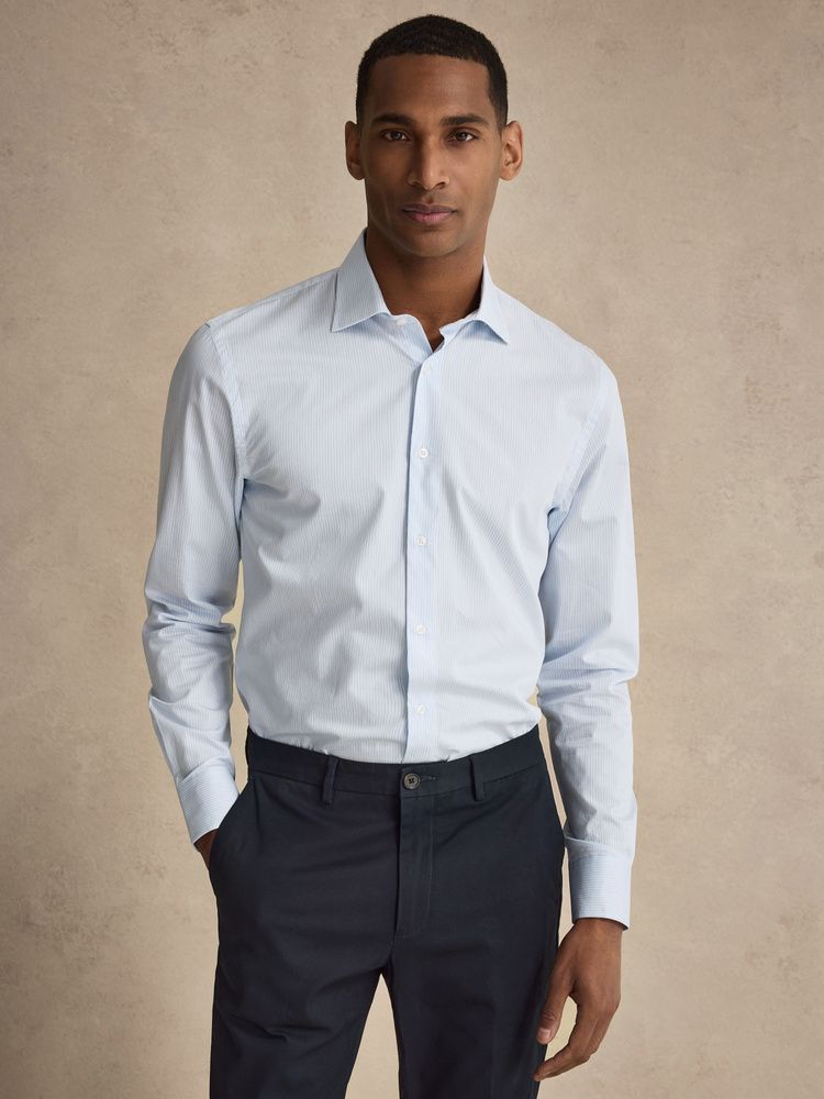 Chemise Manches Longues Garçon L&S Taille S - Vert - 100% Coton - Neuf Avec étiquettes
