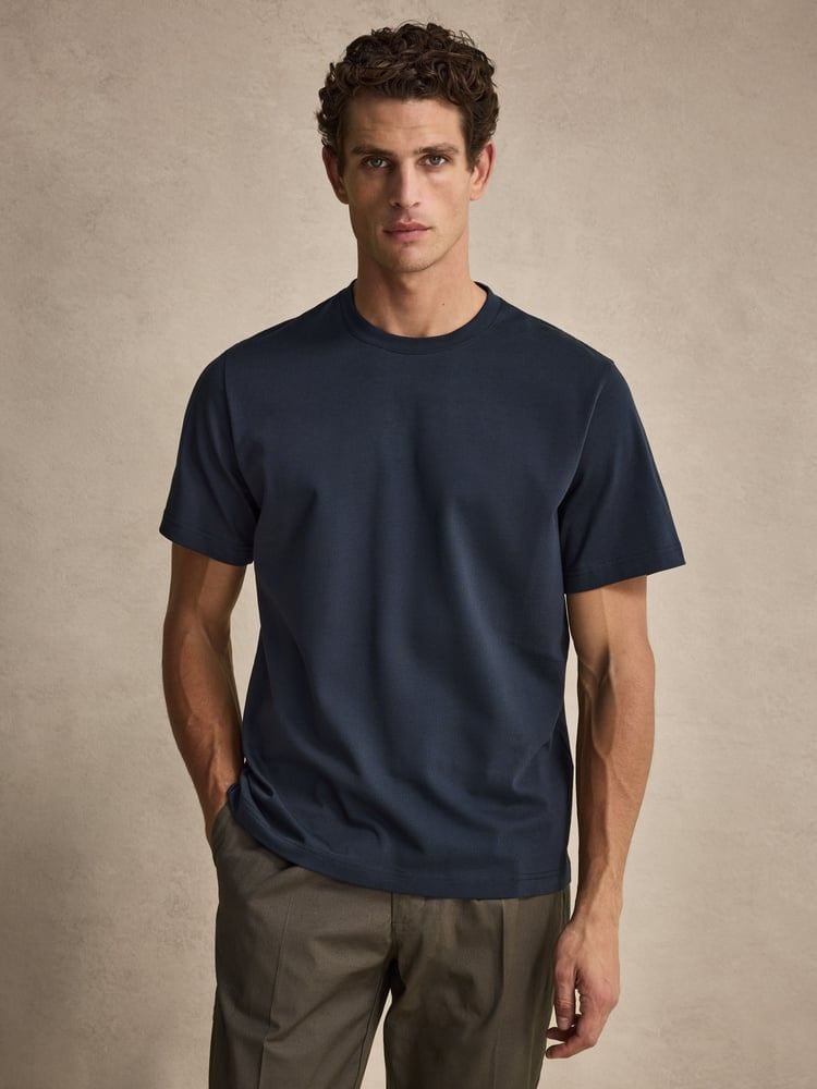 Marineblå Midweight T-Shirt