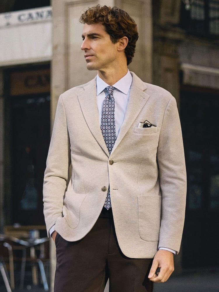 Single Breasted Knitted Jacket Theo - Buy online | John Henric