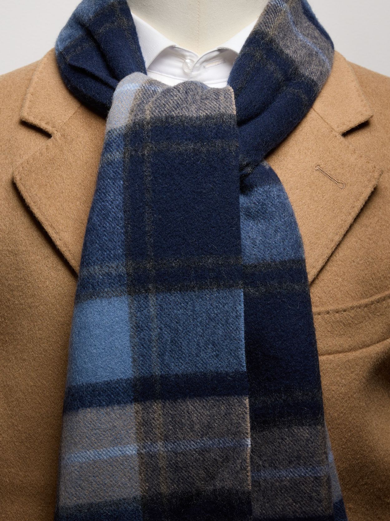 Blue Winter Scarf - Wool - Buy online | John Henric