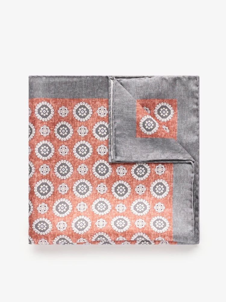 Terracotta Pocket Square