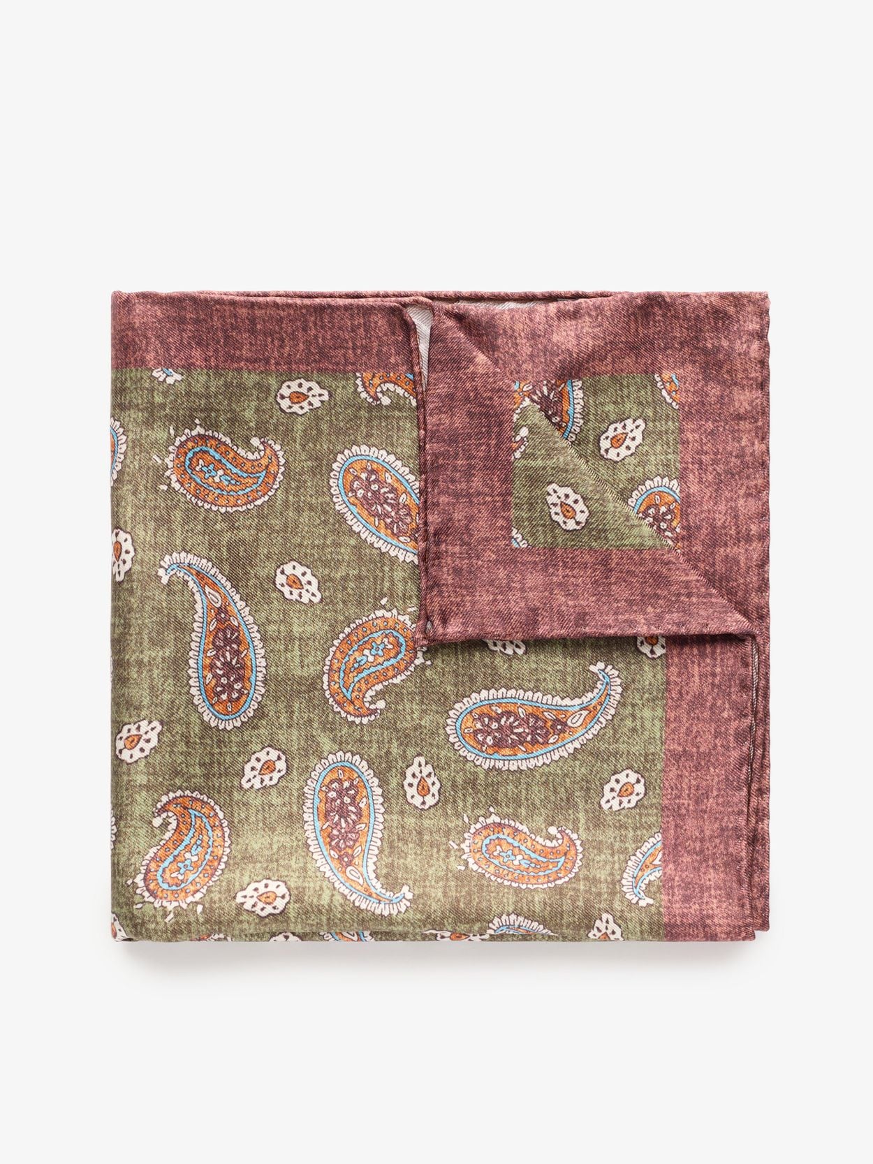 HISDERN Heren Paisley vlinderdas, pochet met manchetknopen