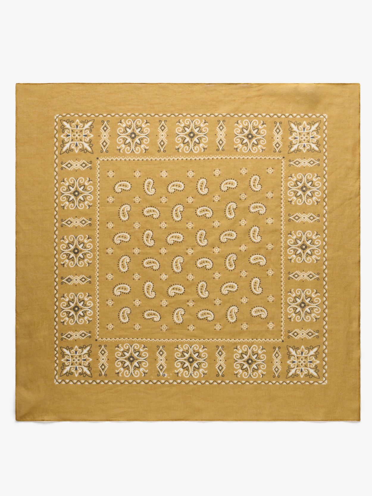 Yellow Bandana - Cotton Paisley - Buy online | John Henric