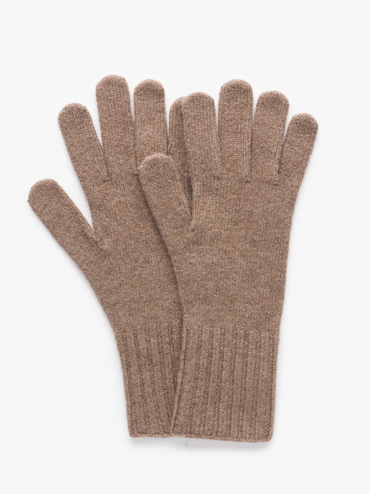 Mid Brown Gloves - Men's wool cashmere gloves - Buy online | John