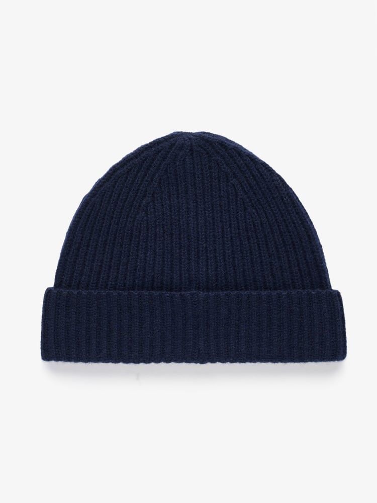 Marineblaue Beanie