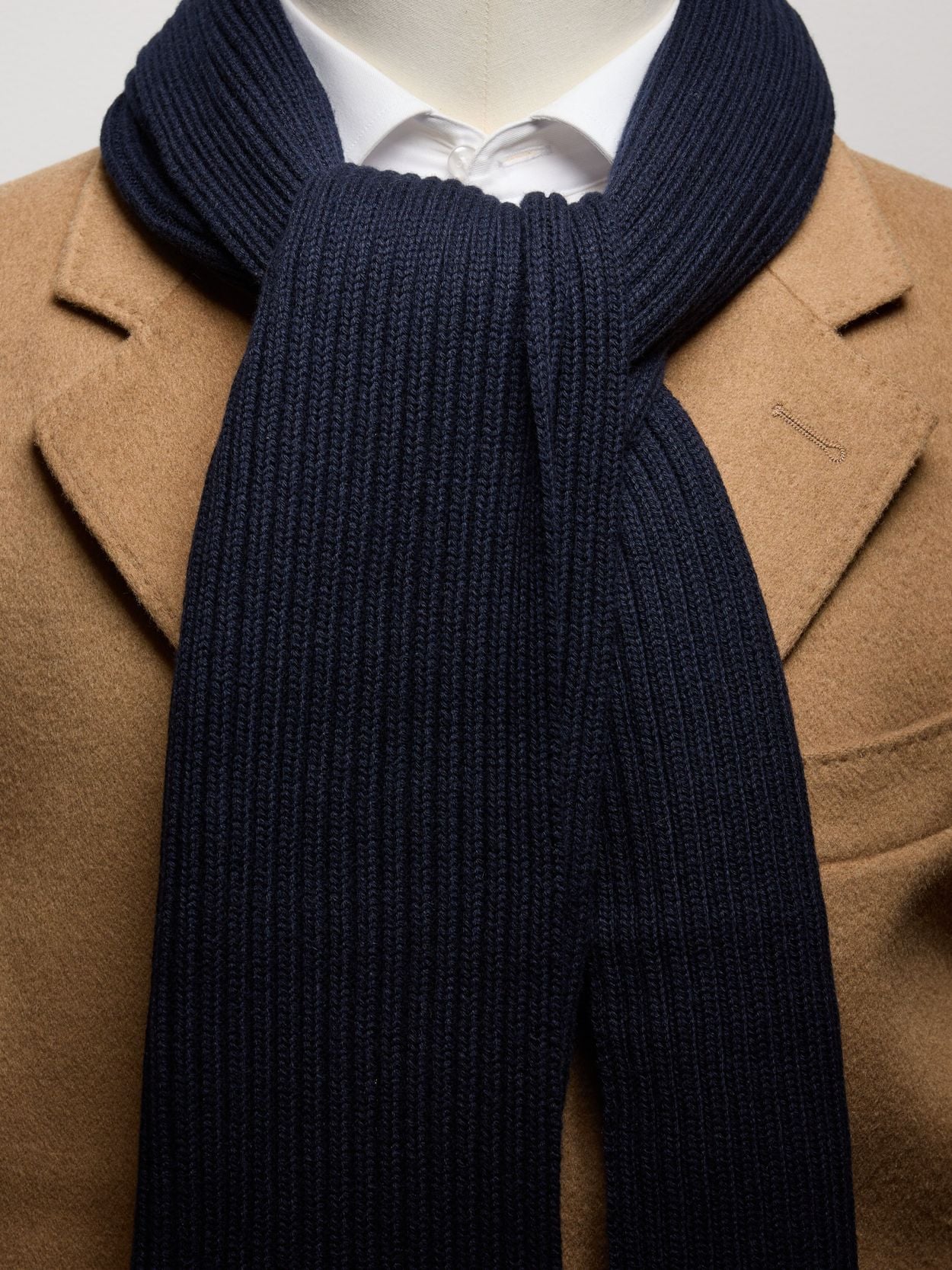 Cotton Wool Knitted Scarf Buy online John Henric