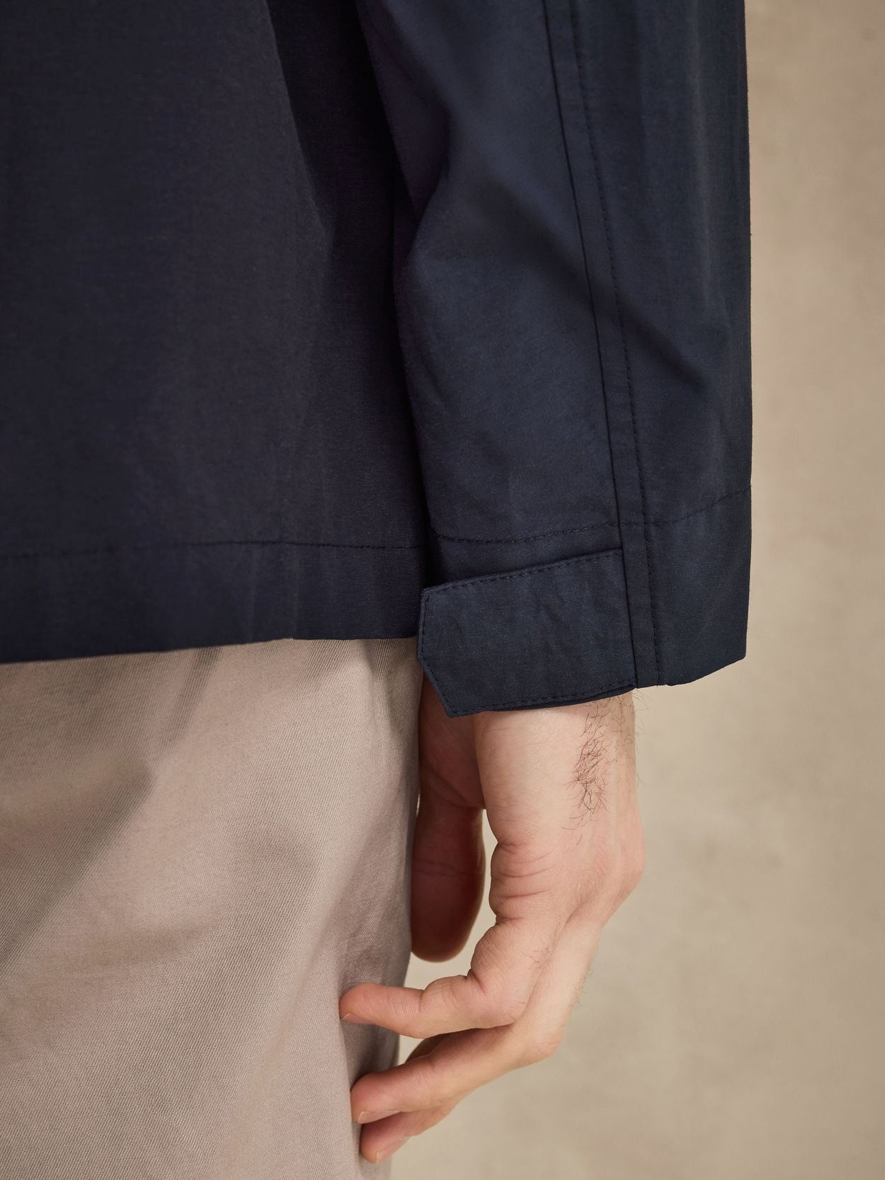 Navy Blue Field Jacket - Cotton Mix - Buy online | John Henric